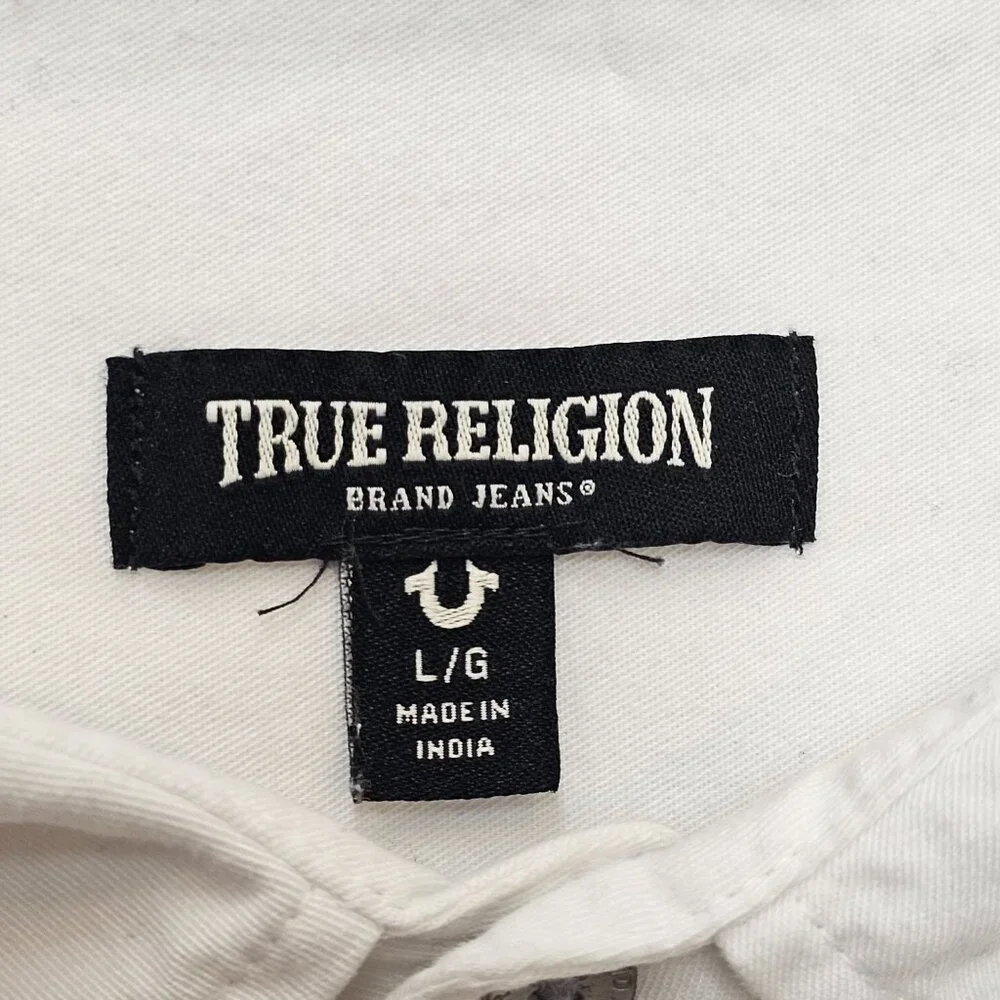 True Religion Short Sleeve Triple Needle Shirt L